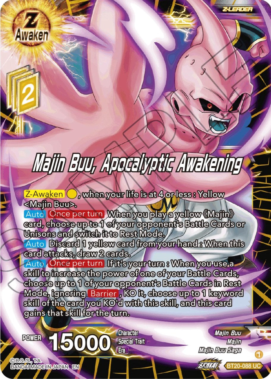 Majin Buu, Apocalyptic Awakening (BT20-088) [Power Absorbed] | Shuffle n Cut Hobbies & Games
