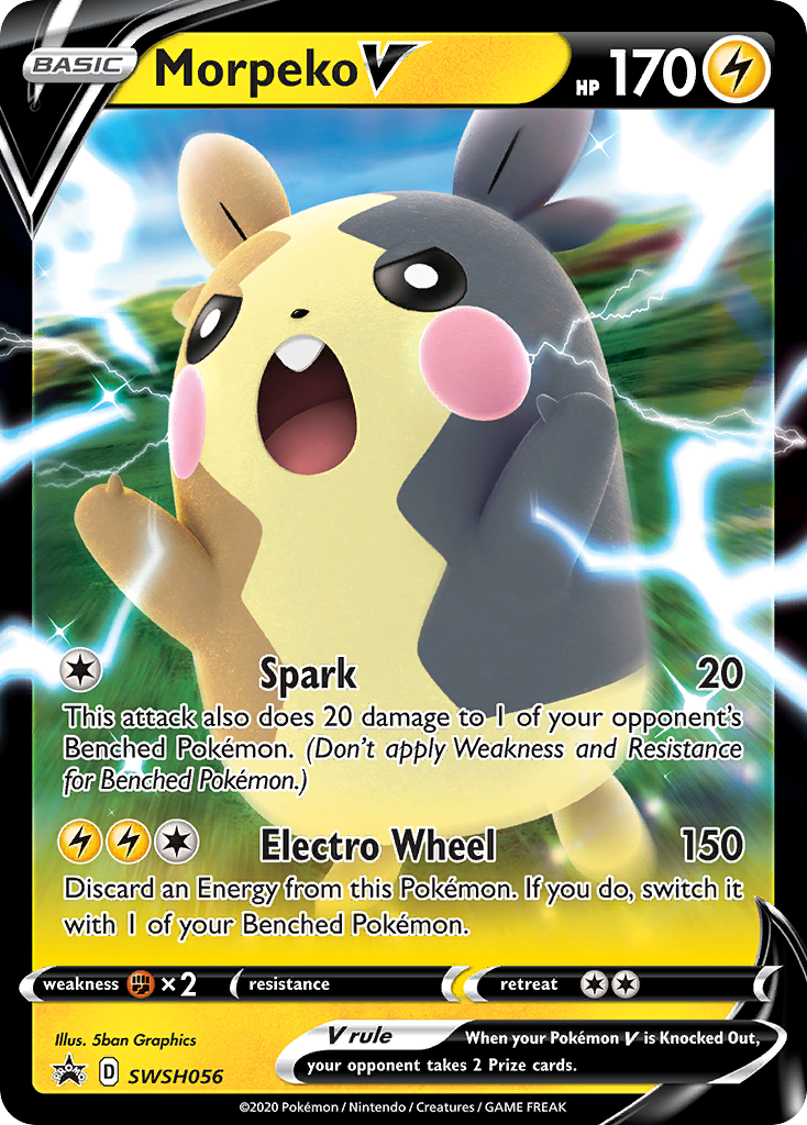Morpeko V (SWSH056) [Sword & Shield: Black Star Promos] | Shuffle n Cut Hobbies & Games