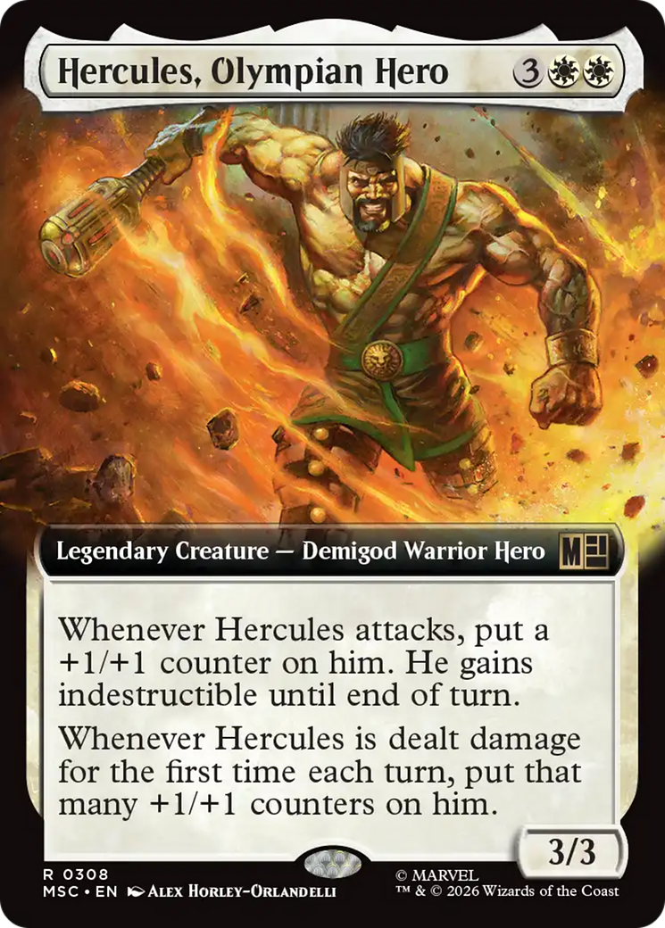 Hercules, Olympian Hero (Extended Art) [Marvel Super Heroes Commander] | Shuffle n Cut Hobbies & Games