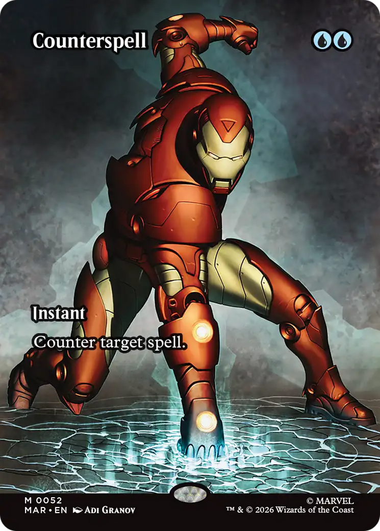 Counterspell (Borderless) (0052) [Marvel Universe: Eternal-Legal] | Shuffle n Cut Hobbies & Games