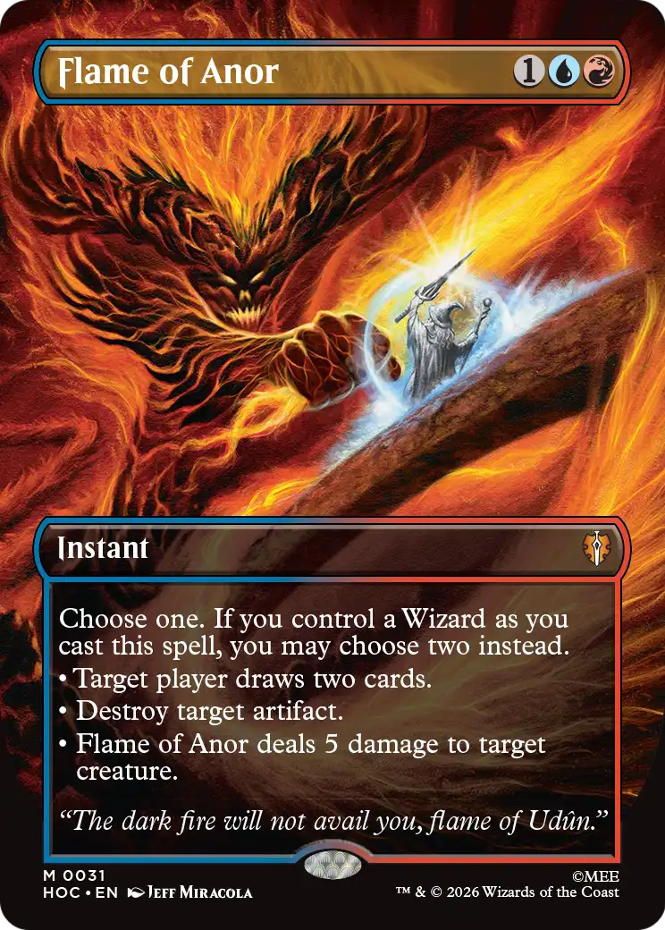 Flame of Anor (Borderless) [The Hobbit: Eternal-Legal] | Shuffle n Cut Hobbies & Games
