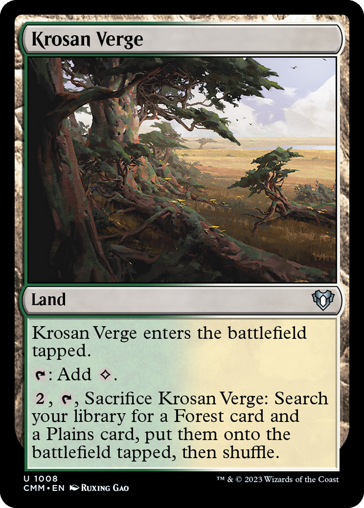 Krosan Verge [Commander Masters] | Shuffle n Cut Hobbies & Games