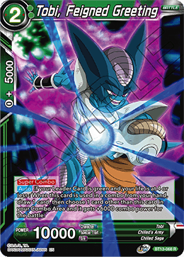 Tobi, Feigned Greeting (Rare) (BT13-068) [Supreme Rivalry] | Shuffle n Cut Hobbies & Games