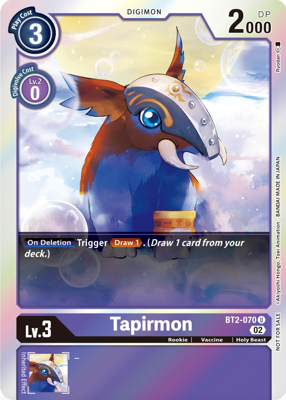 Tapirmon [BT2-070] (Official Tournament Pack Vol.8) [Release Special Booster Promos] | Shuffle n Cut Hobbies & Games