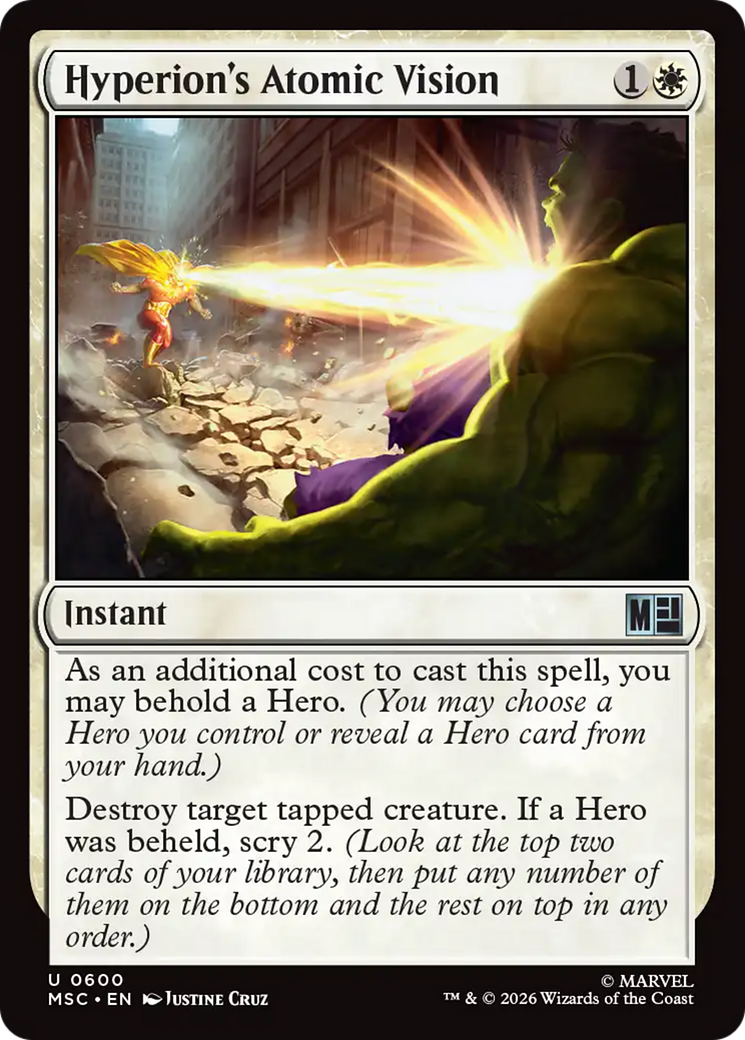 Hyperion's Atomic Vision [Marvel Super Heroes Commander] | Shuffle n Cut Hobbies & Games