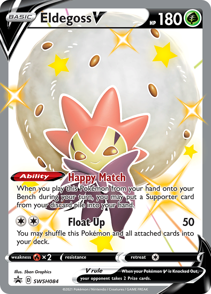 Eldegoss V (SWSH084) [Sword & Shield: Black Star Promos] | Shuffle n Cut Hobbies & Games