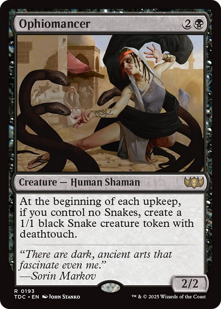 Ophiomancer [Tarkir: Dragonstorm Commander] | Shuffle n Cut Hobbies & Games
