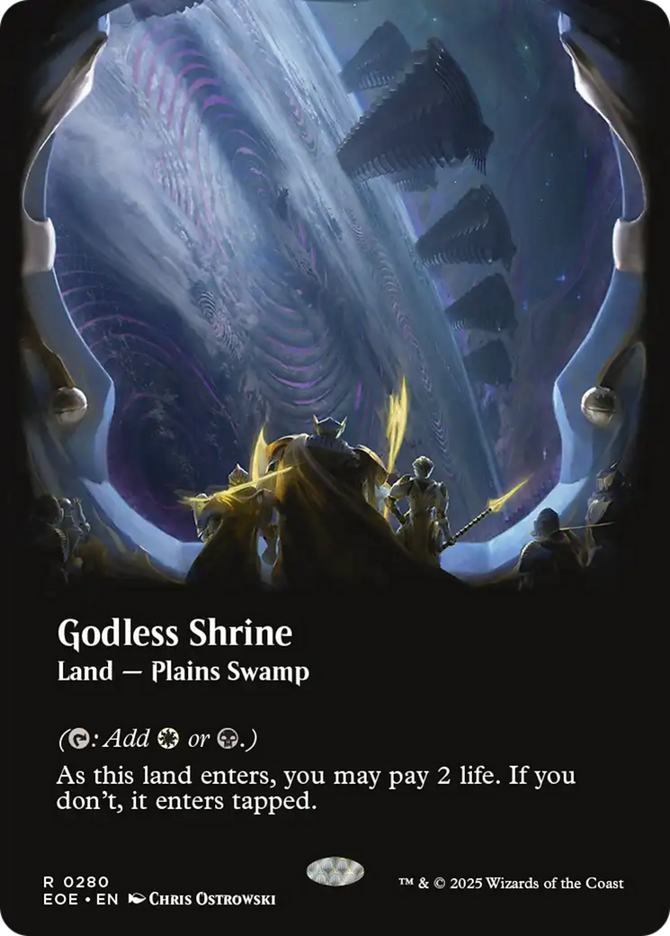 Godless Shrine (Borderless) [Edge of Eternities] | Shuffle n Cut Hobbies & Games