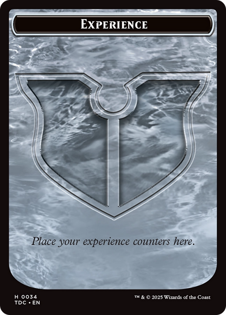 Experience // Treasure Double-Sided Token [Tarkir: Dragonstorm Commander Tokens] | Shuffle n Cut Hobbies & Games