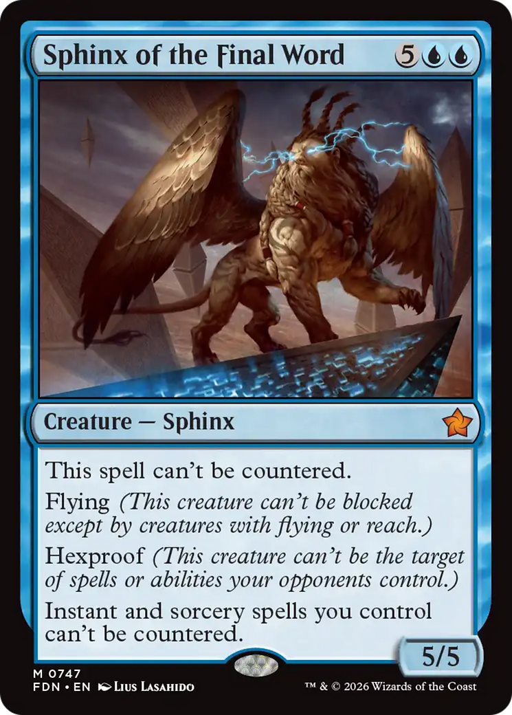 Sphinx of the Final Word (0747) [Foundations] | Shuffle n Cut Hobbies & Games