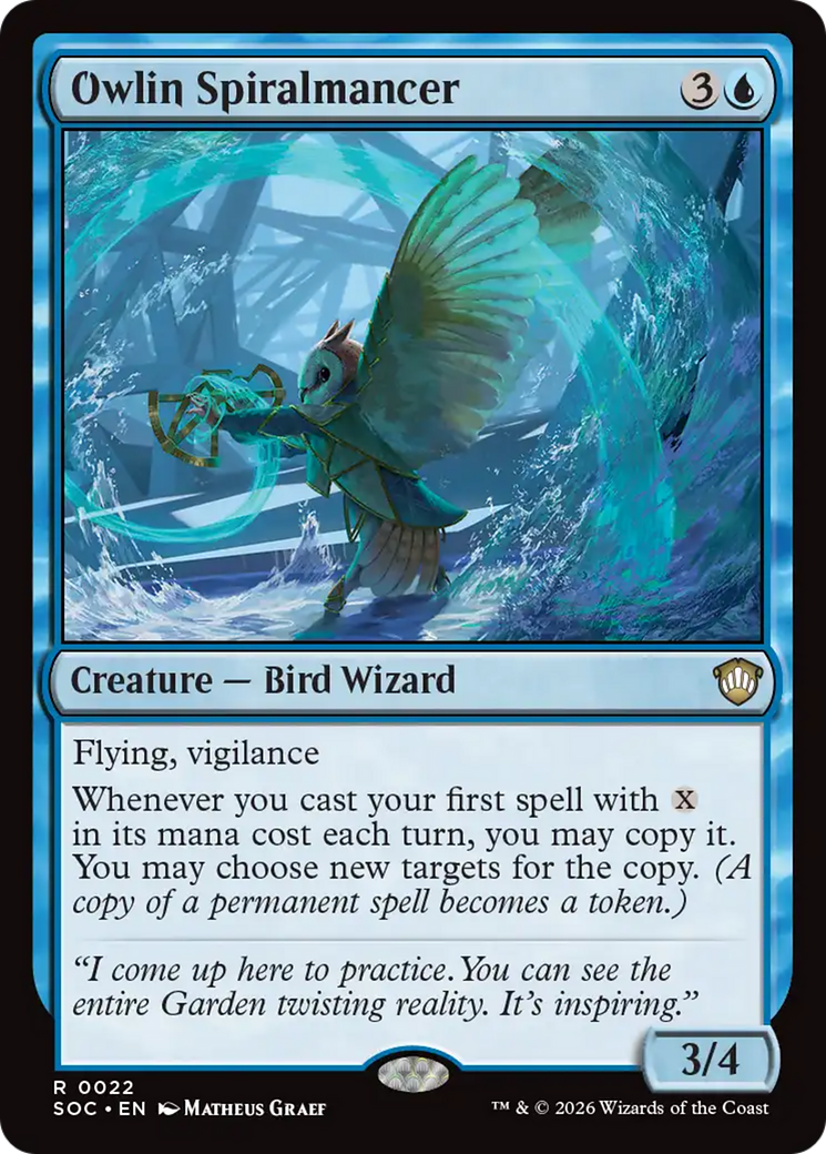 Owlin Spiralmancer [Secrets of Strixhaven Commander] | Shuffle n Cut Hobbies & Games
