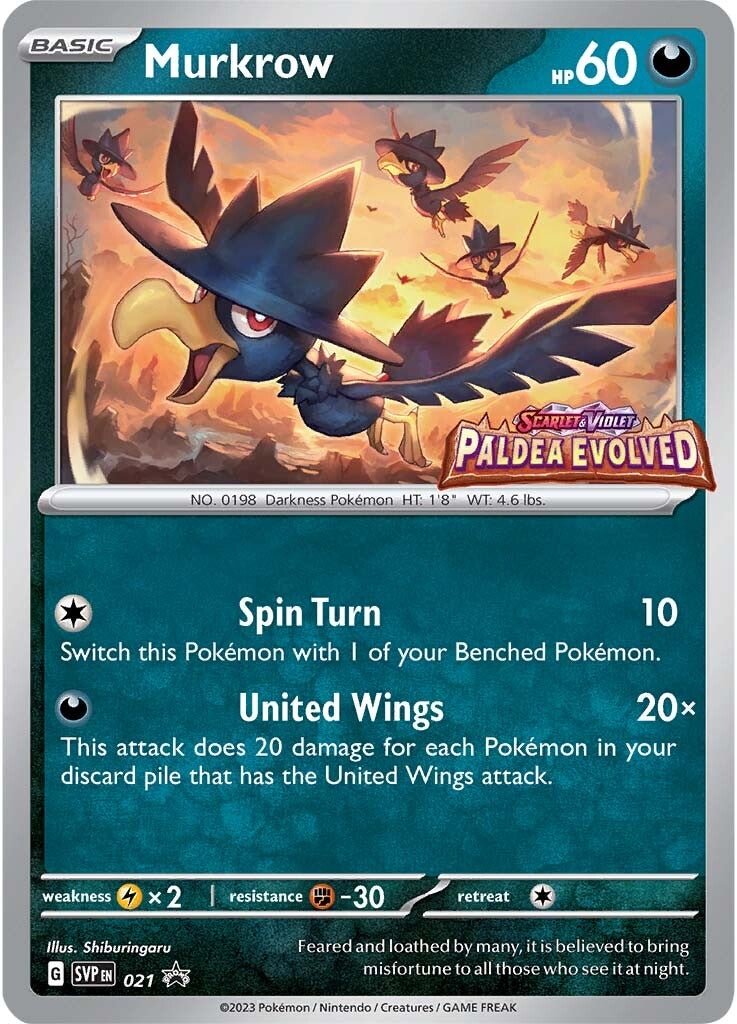 Murkrow (021) [Scarlet & Violet: Black Star Promos] | Shuffle n Cut Hobbies & Games