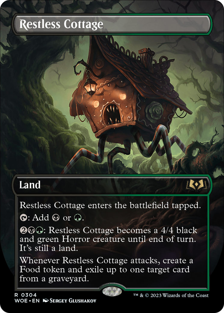Restless Cottage (Borderless Alternate Art) [Wilds of Eldraine] | Shuffle n Cut Hobbies & Games