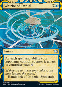 Whirlwind Denial (Foil Etched) [Strixhaven: Mystical Archive] | Shuffle n Cut Hobbies & Games