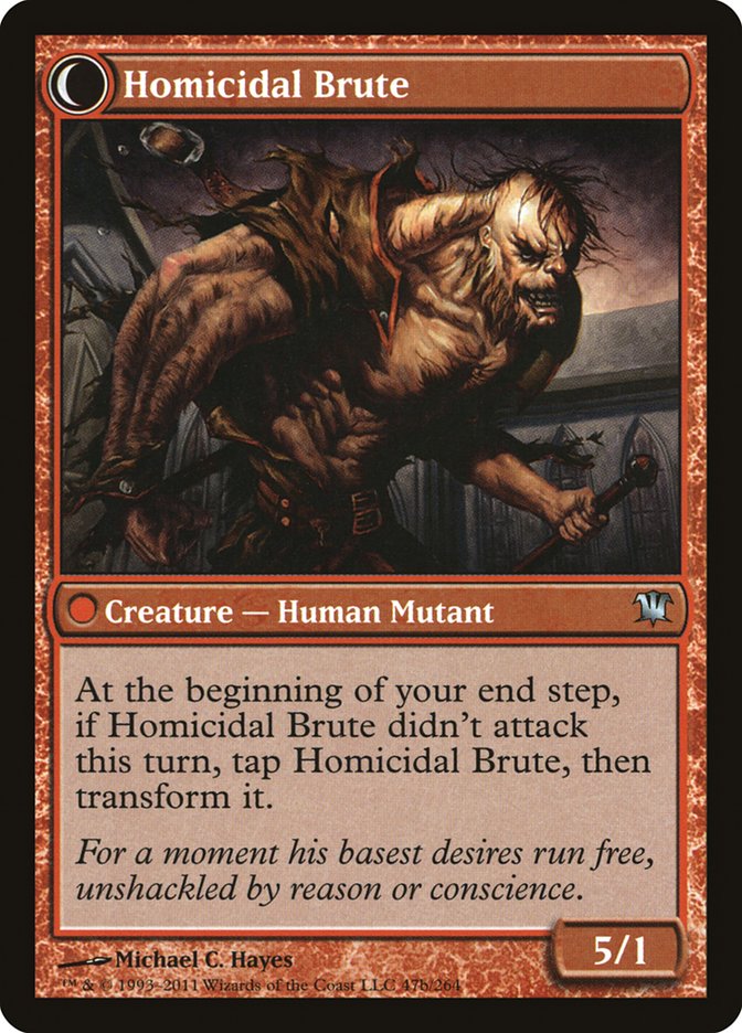 Civilized Scholar // Homicidal Brute [Innistrad] | Shuffle n Cut Hobbies & Games