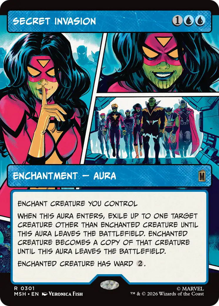 Secret Invasion (Borderless) [Marvel Super Heroes] | Shuffle n Cut Hobbies & Games