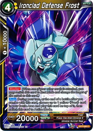 Ironclad Defense Frost (BT7-086) [Assault of the Saiyans] | Shuffle n Cut Hobbies & Games