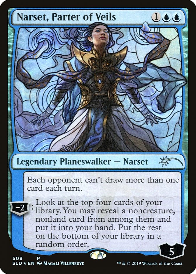 Narset, Parter of Veils (Stained Glass) [Secret Lair Drop Promos] | Shuffle n Cut Hobbies & Games