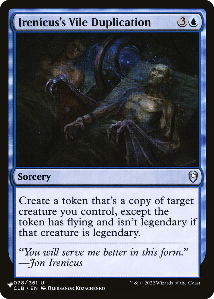 Irenicus's Vile Duplication [The List] | Shuffle n Cut Hobbies & Games