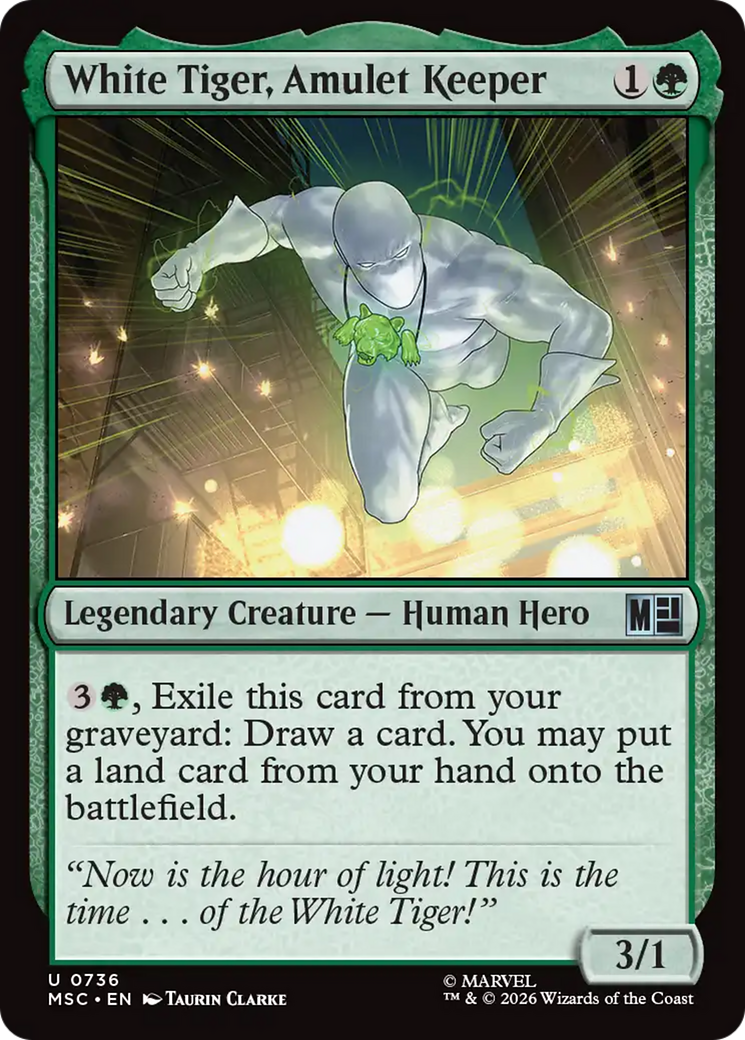 White Tiger, Amulet Keeper [Marvel Super Heroes Commander] | Shuffle n Cut Hobbies & Games
