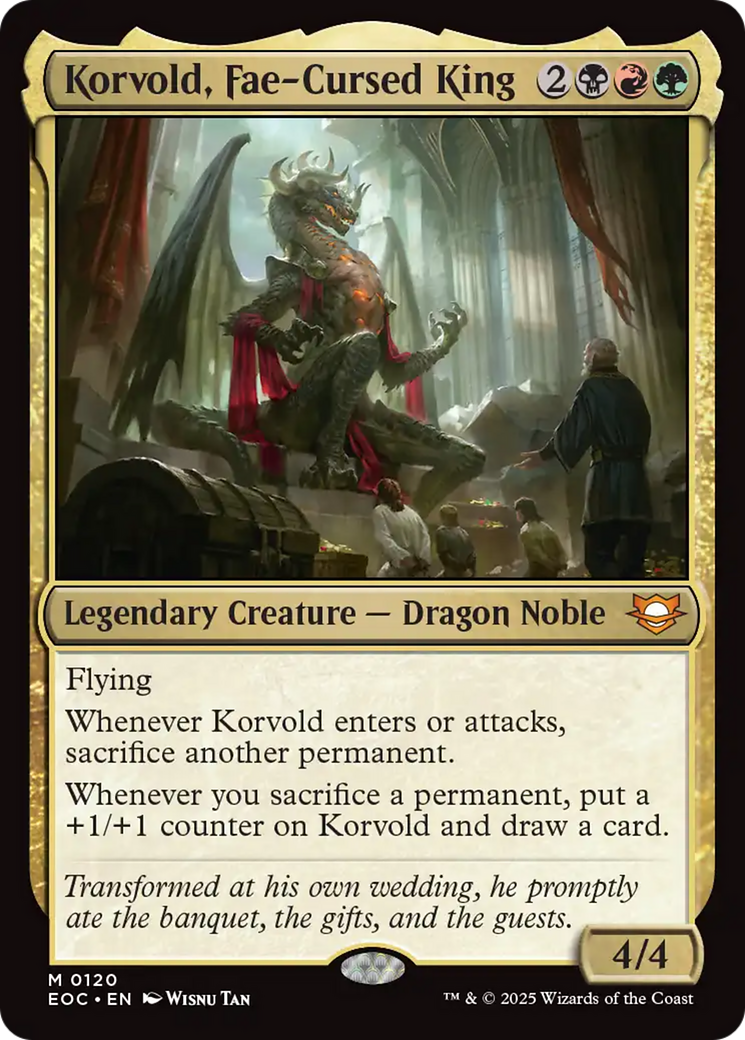 Korvold, Fae-Cursed King [Edge of Eternities Commander] | Shuffle n Cut Hobbies & Games