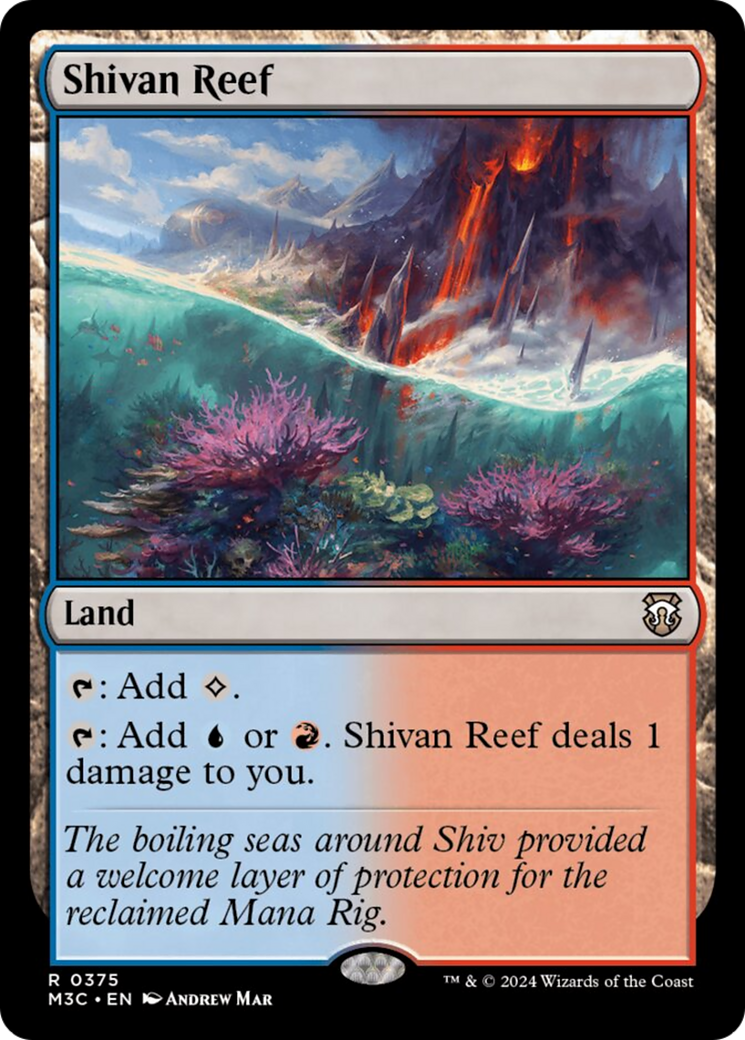 Shivan Reef (Ripple Foil) [Modern Horizons 3 Commander] | Shuffle n Cut Hobbies & Games