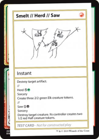 Smelt // Herd // Saw (2021 Edition) [Mystery Booster Playtest Cards] | Shuffle n Cut Hobbies & Games