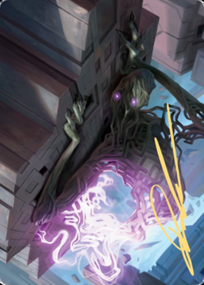 Skyclave Shade Art Card (Gold-Stamped Signature) [Zendikar Rising Art Series] | Shuffle n Cut Hobbies & Games