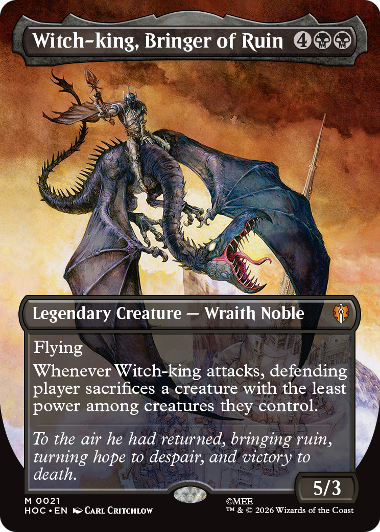 Witch-king, Bringer of Ruin (Borderless) [The Hobbit] | Shuffle n Cut Hobbies & Games