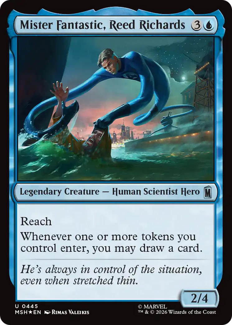 Mister Fantastic, Reed Richards (Surge Foil) [Marvel Super Heroes] | Shuffle n Cut Hobbies & Games