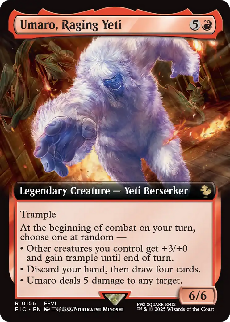 Umaro, Raging Yeti (Extended Art) [FINAL FANTASY Commander] | Shuffle n Cut Hobbies & Games