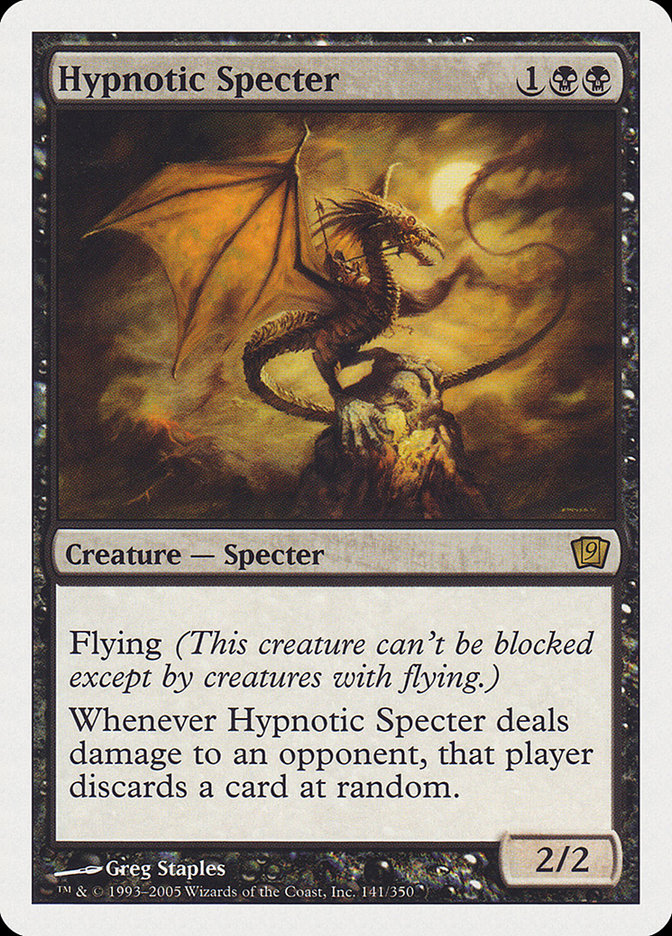 Hypnotic Specter (9th Edition) (Oversized) [Oversize Cards] | Shuffle n Cut Hobbies & Games