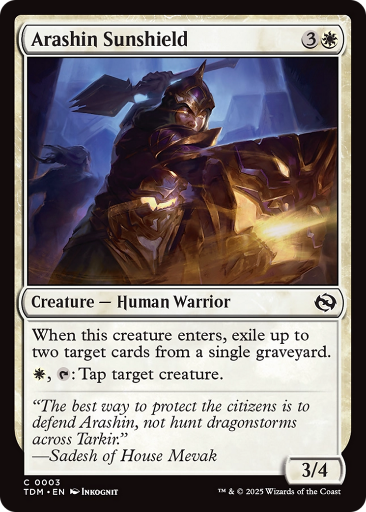 Arashin Sunshield [Tarkir: Dragonstorm] | Shuffle n Cut Hobbies & Games