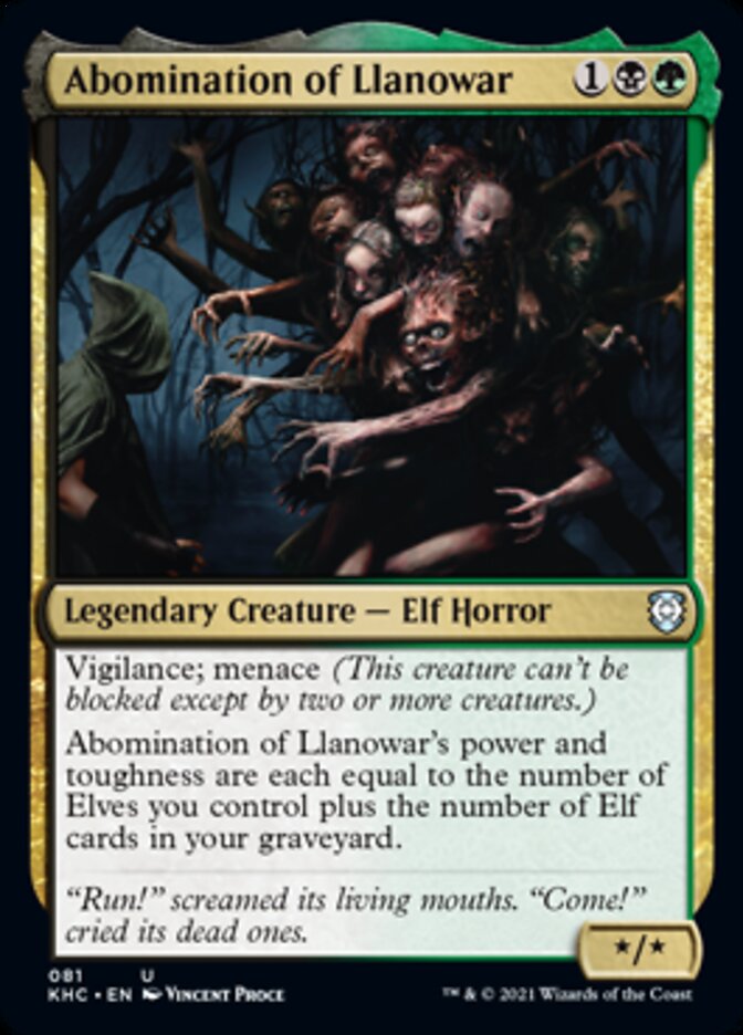 Abomination of Llanowar [Kaldheim Commander] | Shuffle n Cut Hobbies & Games