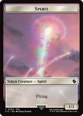 Spirit // Squid Double-Sided Token (Surge Foil) [FINAL FANTASY Commander Tokens] | Shuffle n Cut Hobbies & Games