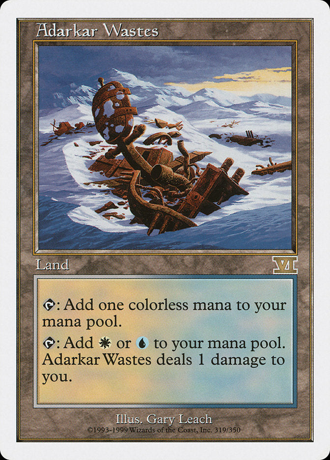Adarkar Wastes [Classic Sixth Edition] | Shuffle n Cut Hobbies & Games
