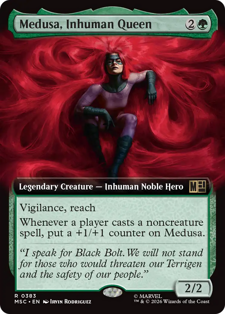 Medusa, Inhuman Queen (Extended Art) [Marvel Super Heroes Commander] | Shuffle n Cut Hobbies & Games