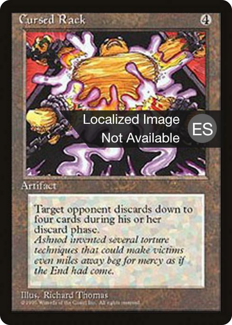 Cursed Rack [Fourth Edition Foreign Black Border] | Shuffle n Cut Hobbies & Games