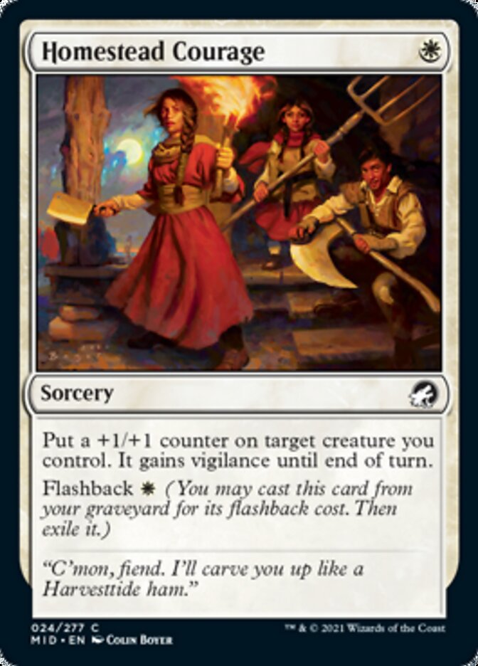 Homestead Courage [Innistrad: Midnight Hunt] | Shuffle n Cut Hobbies & Games