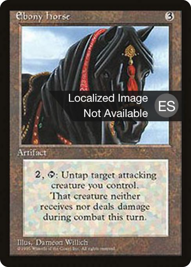 Ebony Horse [Fourth Edition Foreign Black Border] | Shuffle n Cut Hobbies & Games