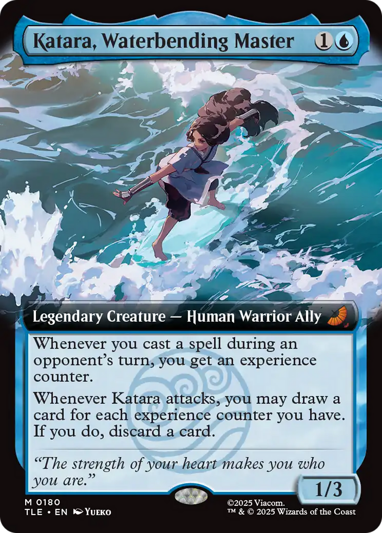 Katara, Waterbending Master (Extended Art) [Avatar: The Last Airbender: Eternal-Legal] | Shuffle n Cut Hobbies & Games