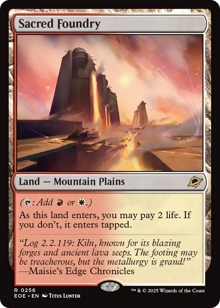Sacred Foundry [Edge of Eternities] | Shuffle n Cut Hobbies & Games