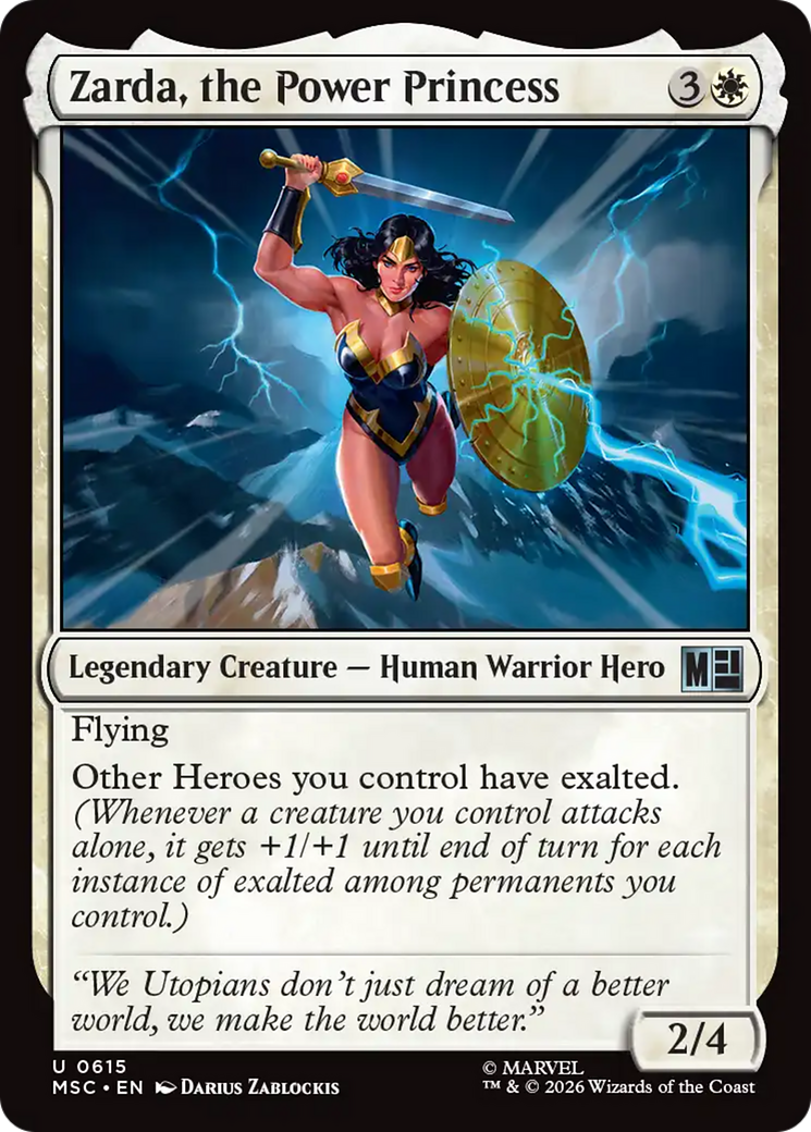 Zarda, the Power Princess [Marvel Super Heroes Commander] | Shuffle n Cut Hobbies & Games