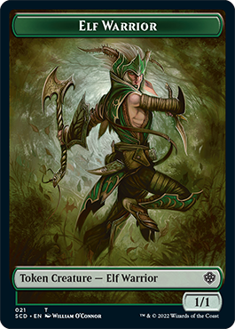 Elf Warrior // Cat Beast Double-Sided Token [Starter Commander Decks] | Shuffle n Cut Hobbies & Games