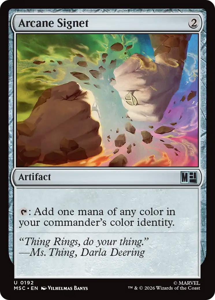 Arcane Signet (0192) (Surge Foil) [Marvel Super Heroes Commander] | Shuffle n Cut Hobbies & Games