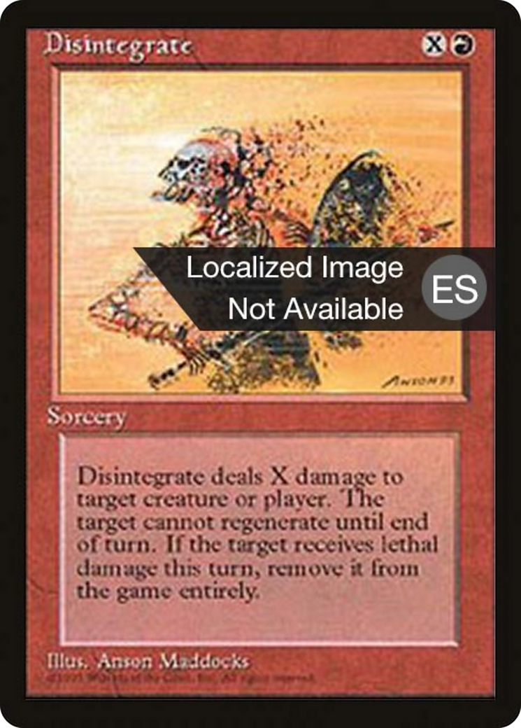 Disintegrate [Fourth Edition Foreign Black Border] | Shuffle n Cut Hobbies & Games