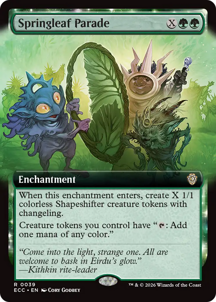 Springleaf Parade (Extended Art) [Lorwyn Eclipsed Commander] | Shuffle n Cut Hobbies & Games