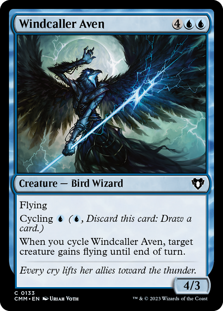 Windcaller Aven [Commander Masters] | Shuffle n Cut Hobbies & Games
