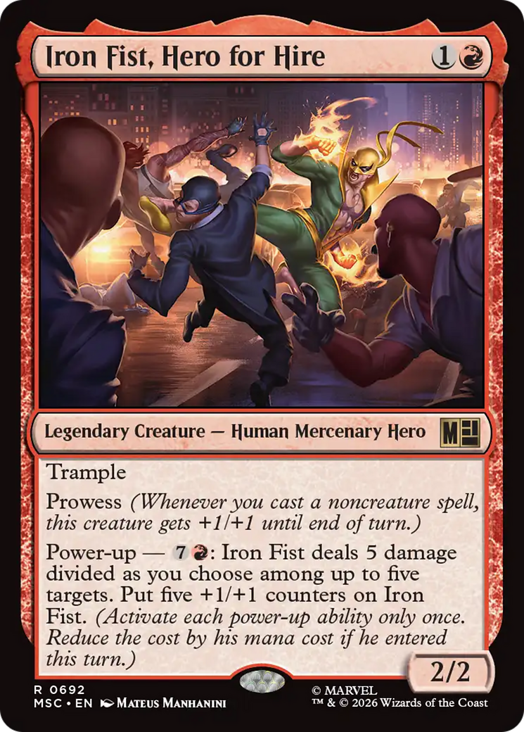 Iron Fist, Hero for Hire [Marvel Super Heroes Commander] | Shuffle n Cut Hobbies & Games