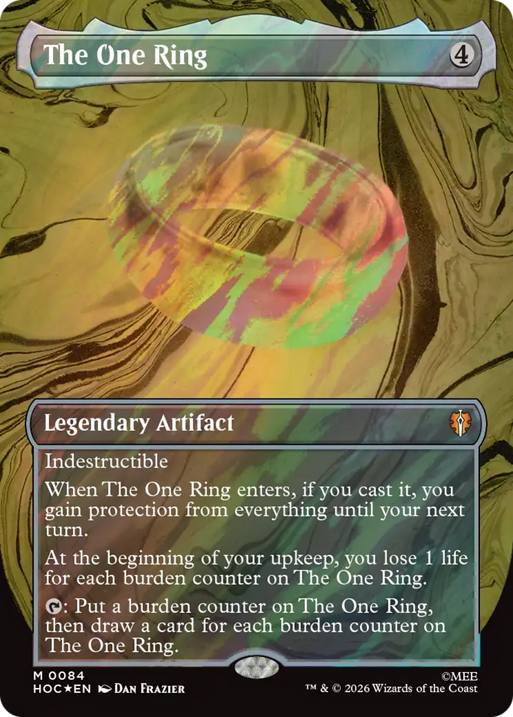 The One Ring (Borderless) (Surge Foil) [The Hobbit] | Shuffle n Cut Hobbies & Games